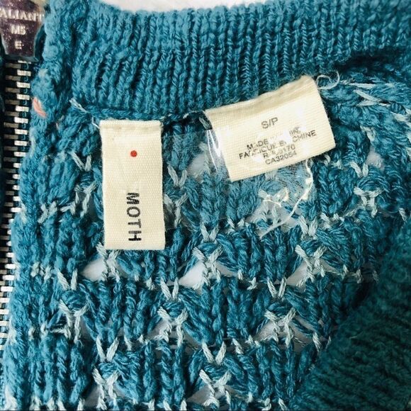 Anthropologie Moth Circle Knit Sweater Hi-Low - Picture 5 of 6